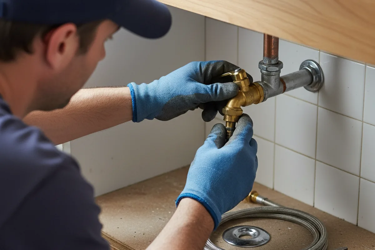 Shutoff valve and fitting work during Repiping in Blue Grass